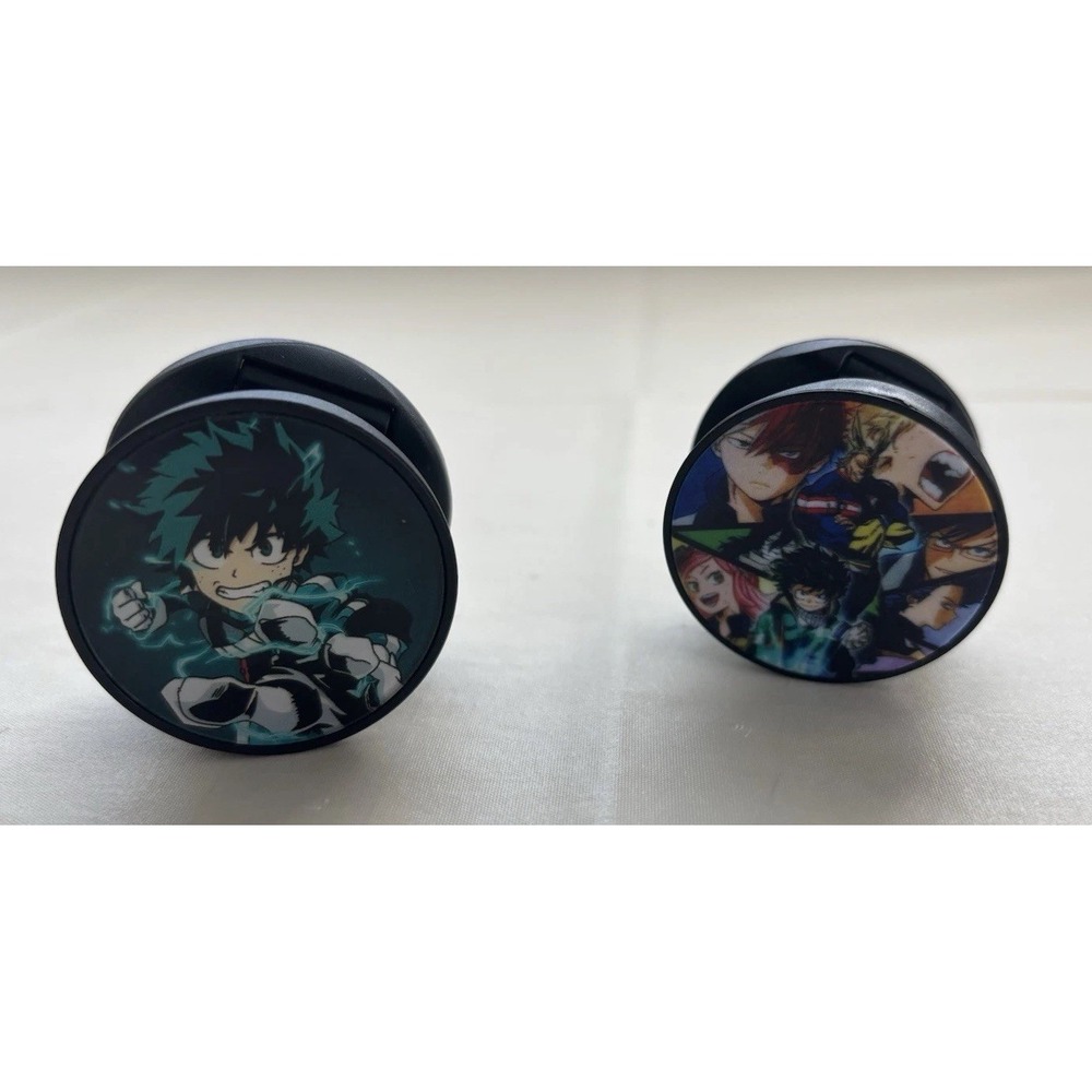 My Hero Academia Deku Izuku Midoriya and Multi-character Phone Grips (set of 2)